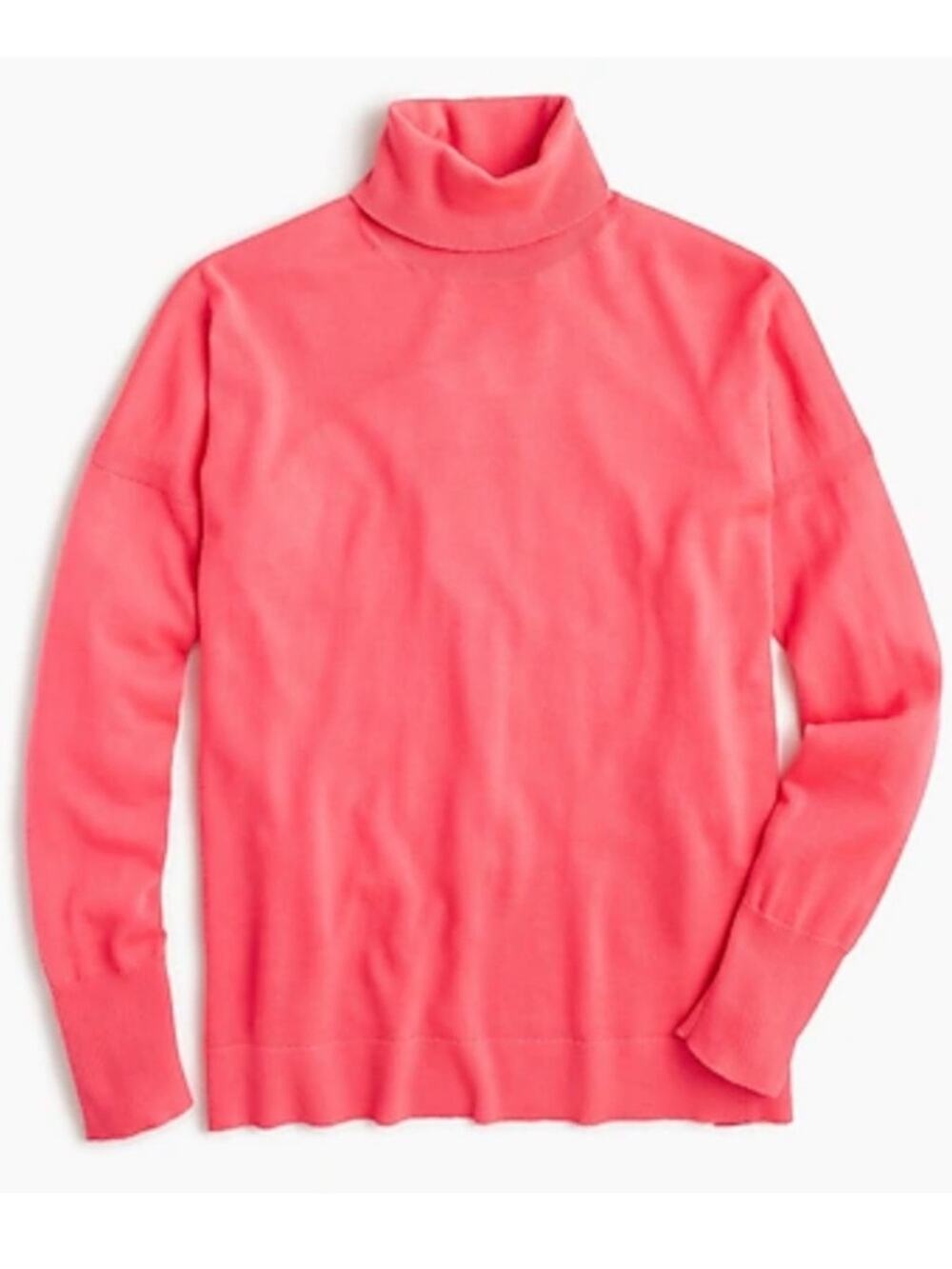 J. Crew Merino Wool Turtleneck Sweater with Side Slits